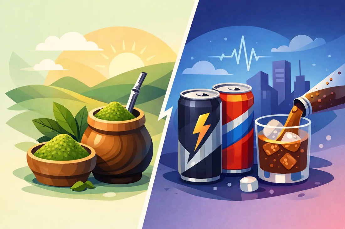Powdered Yerba Mate vs Energy Drinks